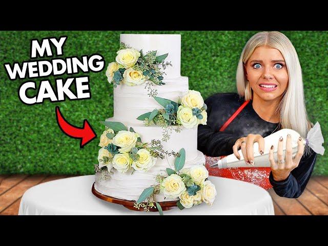 I made my WEDDING CAKE for $100 with No Experience