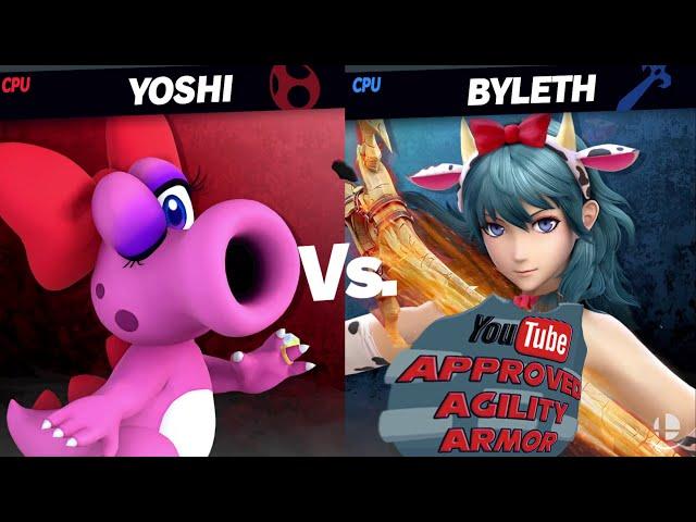 Birdo vs 'Agility Armor' Byleth Mega Heavy Smash [MAKI Member Req Quickie] -By WataPascul/Hanxulz