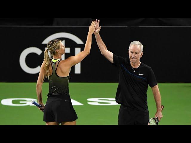 Sharapova/McEnroe vs Navratilova/Roddick ● 2016 Las Vegas Highlights