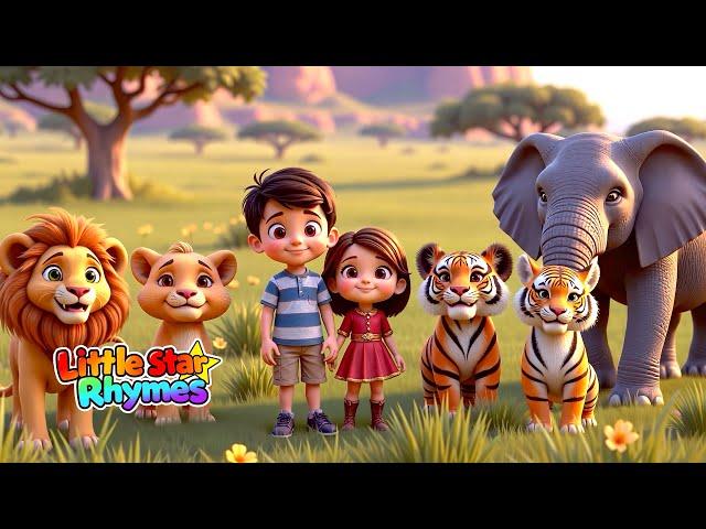 Learn Animal Names with Alphabet Song + More Nursery Rhymes & Kids Songs - Little Star Rhymes