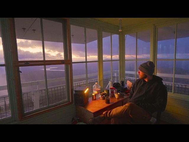 Enduring a Severe Thunderstorm in a Montana Fire Lookout