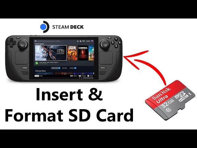 How To Insert And Format SD Card In Steam Deck