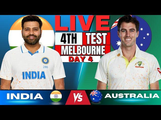 India vs Australia, 4th Test, Day 4 | IND vs AUS Live Match | Live Cricket Match 2nd session | BGT