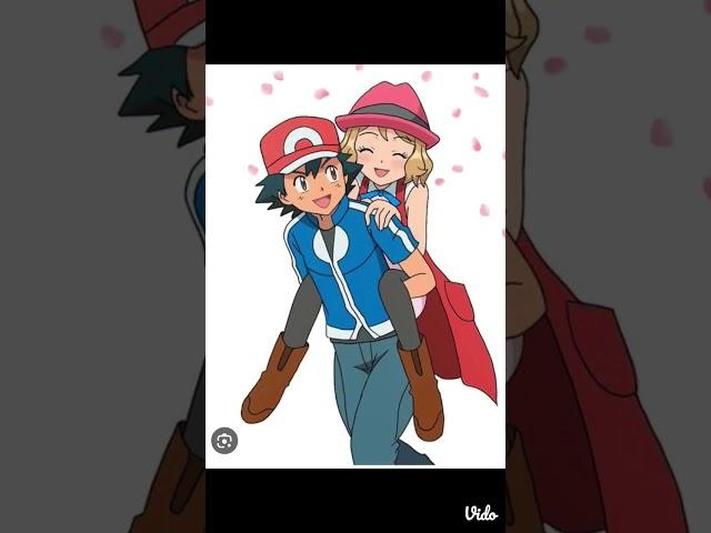 Ash x Serena #ash #serena #pokemon #cuteserena #ashloveserena#anime