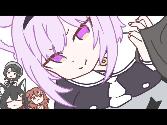 주먹밥이 붙어있잖아? [Animation/Hololive/Okayu/Subaru/Korone/Mio]