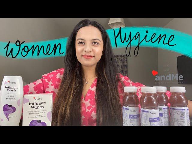 Women Hygiene & Wellness | AndMe Vaginal Care Range | UTI Drink, Intimate Wipes & Wash | Women's Day