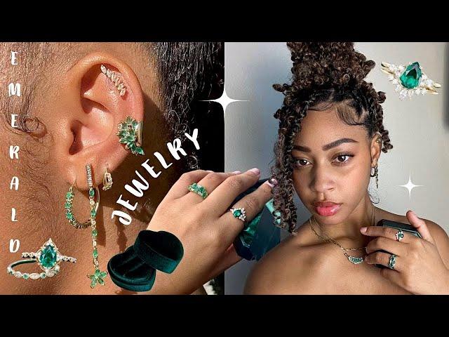 MY EMERALD JEWELRY COLLECTION ~  How to Buy AFFORDABLE Custom Jewelry ft. (Molly Jewelry)