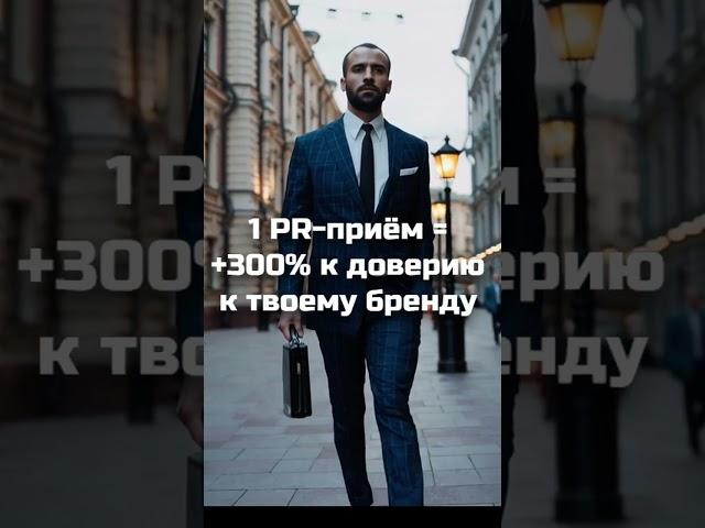 1 PR приём 300% к доверию к твоему бренду