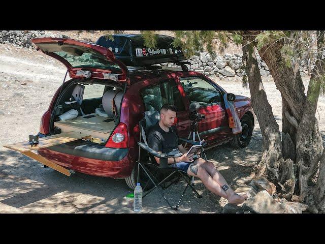 Solo Car Camping with my Small Camper Car in 2 SECRET PLACES | Vanlife