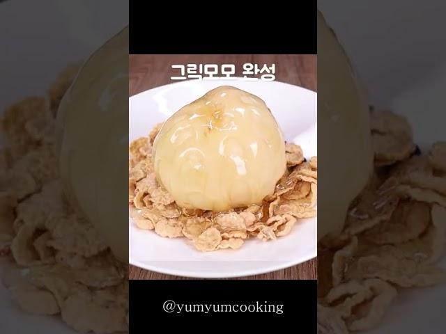 시원바삭새콤달콤 그릭모모 Greek Momo, Peach Yogurt Dessert