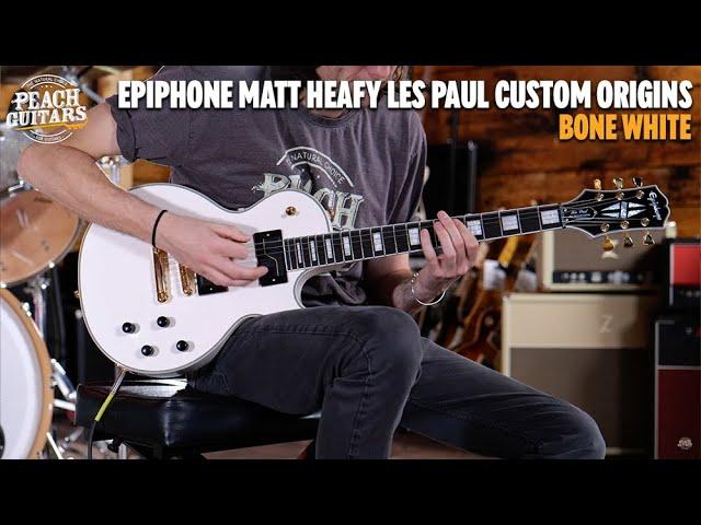 No Talking...Just Tones | Epiphone Matt Heafy Les Paul Custom Origins - Bone White