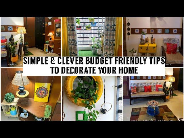 Simple & Clever Budget Friendly Tips to Decorate your home | Affordable Home Decor Hacks