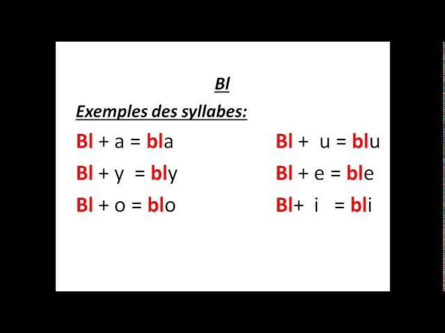 Leçon 10- les syllabes complexes