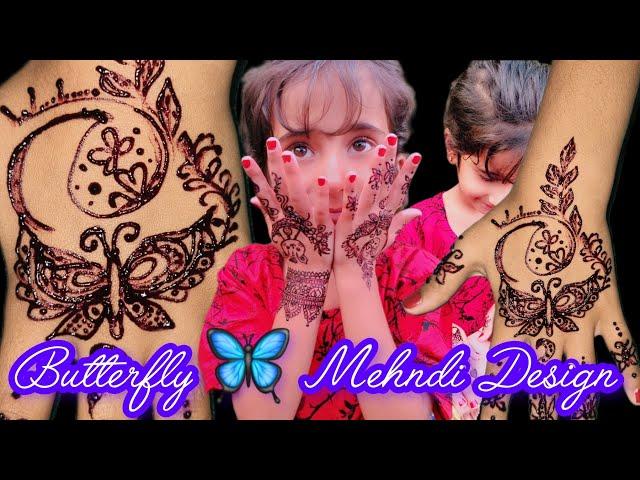 Butterfly  kids mehndi design || Beautiful & stunning Butterfly kids mehndi by annus mehndi