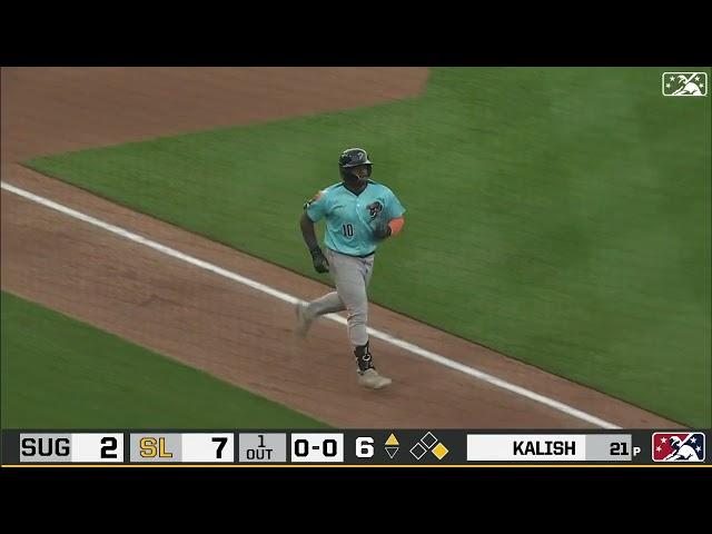 Troy Johnston CRANKS a Two-Run Triple! | Miami Marlins Prospect | 6/21/2023