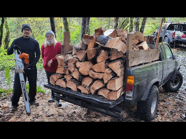 Last Firewood Haul Before Winter at Neighbor Al's