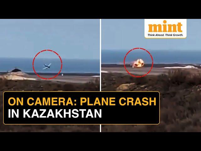 Azerbaijan Airlines Plane With 67 Passengers Onboard Crashes In Kazakhstan; Chilling Visuals