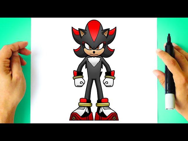 How to DRAW SHADOW from Sonic the Hedgehog Movie 3 - Draw and Color