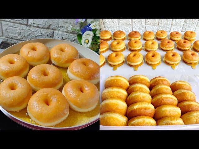 Dari tepung 1/4 kg bisa jadi donat gembul sebanyak ini‼️Resep donat empuk lembut cocok untuk pemula