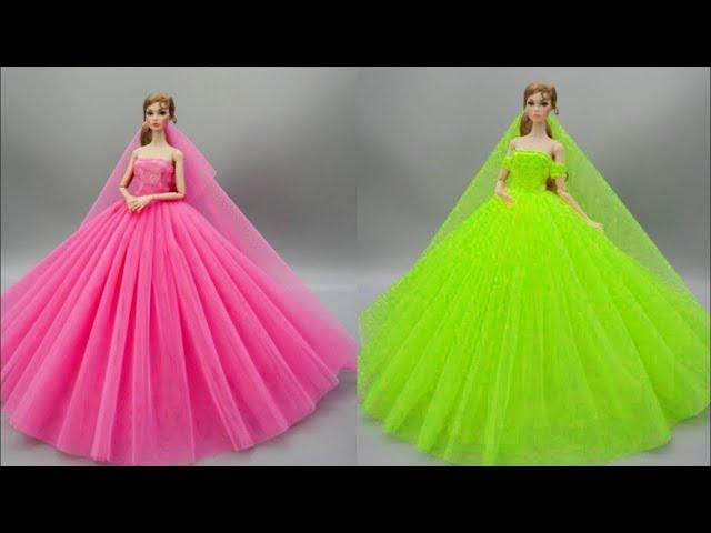 Cómo hacer Ropa para Barbies | Vestidos para Muñecas | Barbie Crafts Es