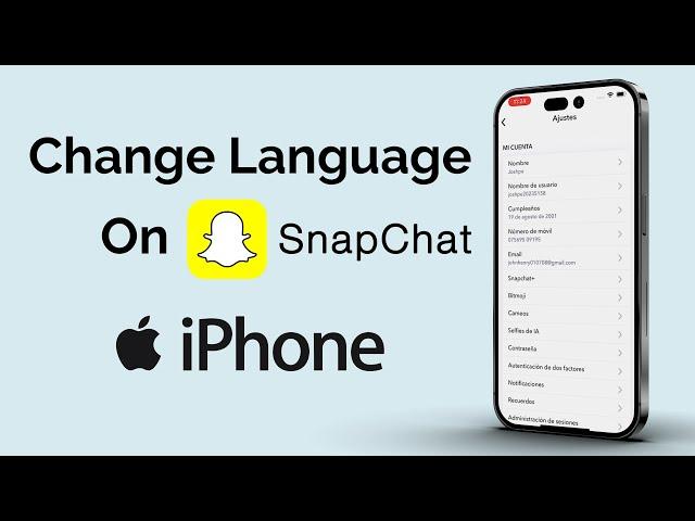 How To Change Language On Snapchat on iPhone?