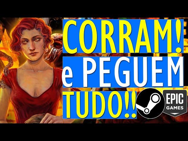 CORRE! TUDO o que está de GRAÇA agora na STEAM e EPIC, jogos grátis para PC e PROMOÇÃO na STEAM