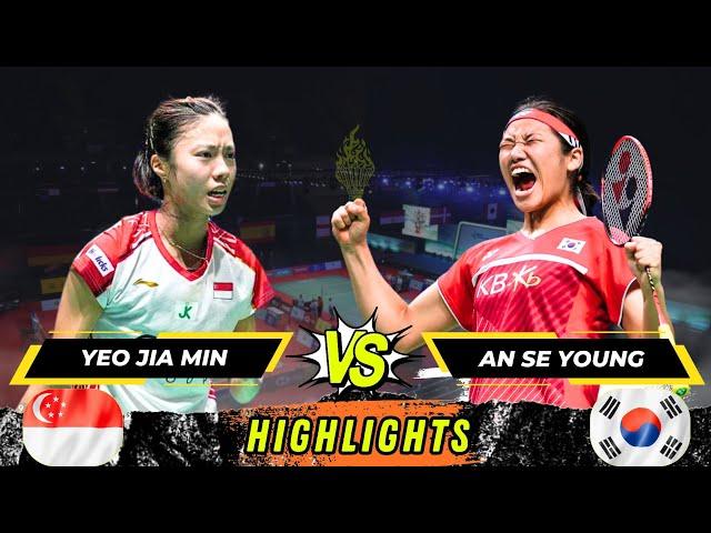 Badminton An Se Young vs Yeo Jia Min Women's Singles