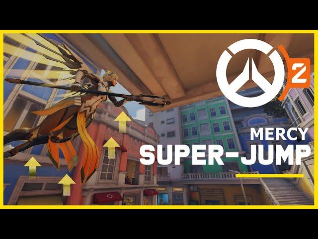 Overwatch 2 How to Super Jump with Mercy! - Mercy Super Jump Rework Explained!