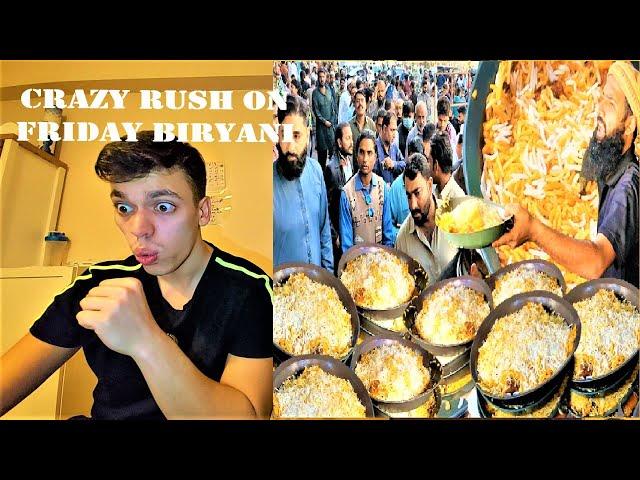 NEVER SEEN BEFORE - CRAZY RUSH On FRIDAY BIRYANI | Turkish Reaction Pakistan Street Food