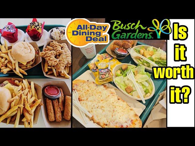 Is the All Day Dining Deal Worth It at Busch Gardens Tampa? All Food Options & Restaurants