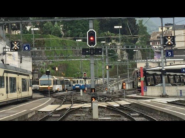 Driver’s Eye View : Switzerland Montreux-Zweisimmen Golden Pass Train 2016