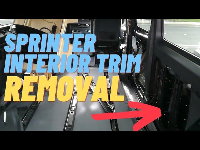 How to Remove Sprinter Interior Trim including Rear Door Panel [EASY]