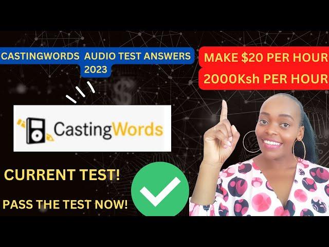 Castingwords Transcription Audio Test Answers 2023. Hiring Worldwide! Make $20 Per Hour.