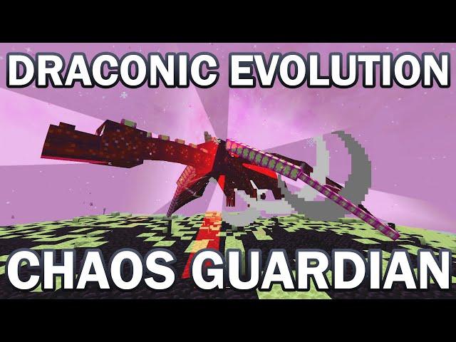 CHAOS GUARDIAN BOSS FIGHT TUTORIAL - DRACONIC EVOLUTION MOD MINECRAFT 1.16.5