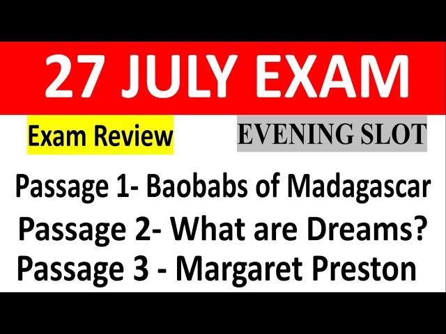 27 July Ielts exam evening slot answers and review,27 July exam listening & reading answer