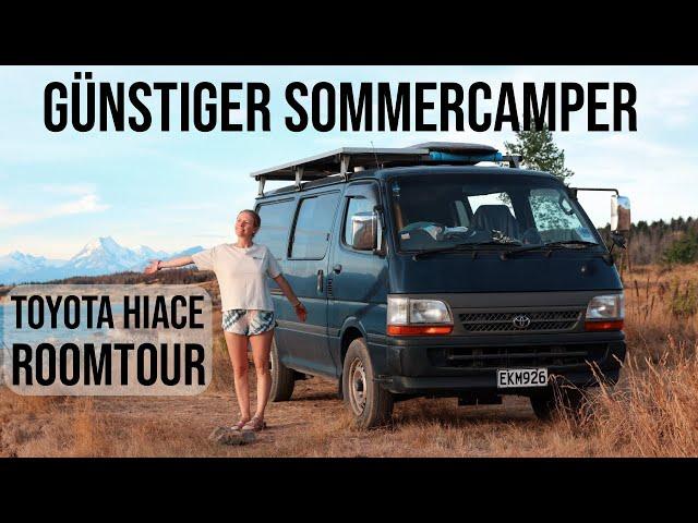 Unser Toyota Hiace Minicamper - Roomtour | Selbstausgebauter Campervan für den Neuseeland Roadtrip