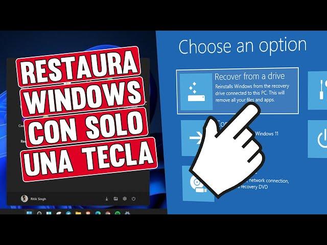 Como crear una Copia de Restauración de Fabrica en Windows