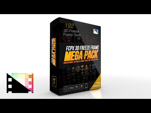 FCPX 3D Freeze Frame Mega Pack - Massive Collection of 3D Freeze Frame Tools for FCPX