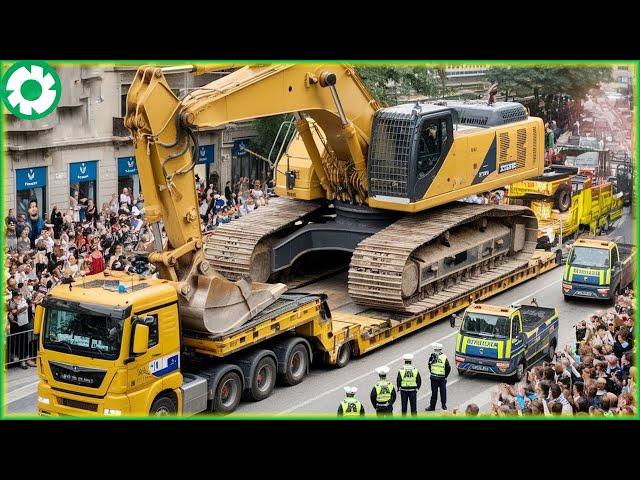 Most Extreme Heavy Equipment Transport, Incredible Oversize Trucking Skills | Best of Month