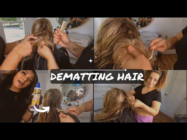 How to Detangle Matted Hair at Home [ Dematting Specialist Leda Fazal ]