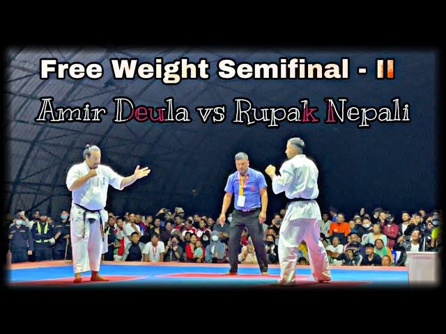 #kyokushinkarate | 9th National Championship Freeweight :- Rupak Nepali vs Amir Deula | (Semifinal)