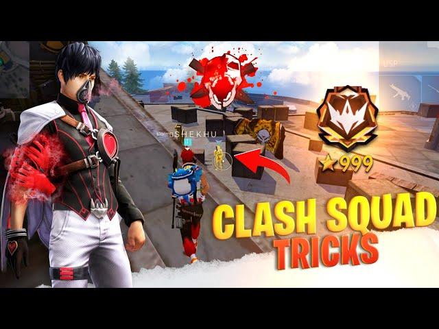 "TOP-5" SECRET (CLASH SQUAD) TRICKS || GRANDMASTER TIPS FOR CLASH SQUAD