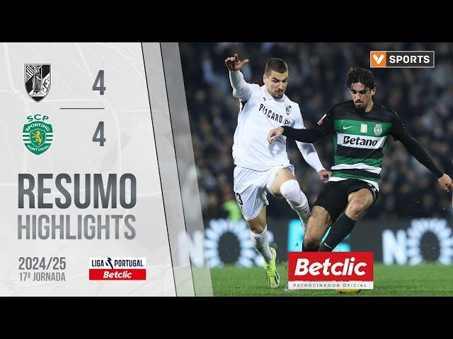 Resumo: Vitória SC 4-4 Sporting (Liga 24/25 #17)