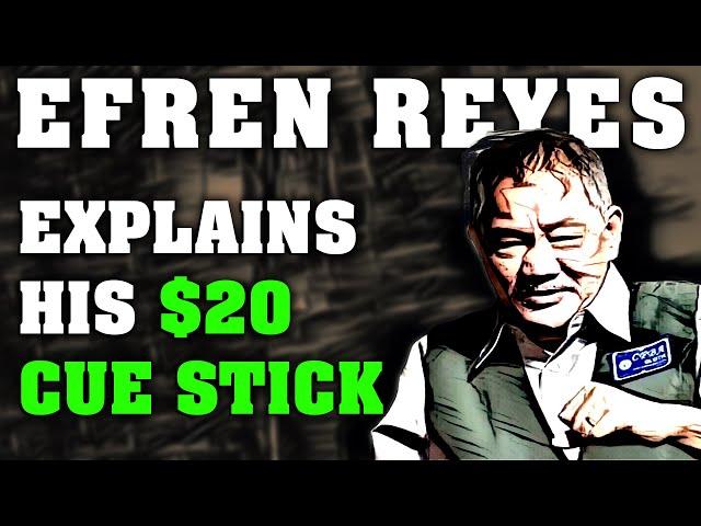 Efren beat THE BEST with a $20 CUE STICK? Efren Reyes tells all