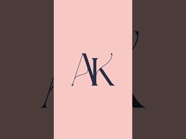 AK Fashion and Clothing brand logo design | #graphicdesign #design #designer #creativity #art #logo