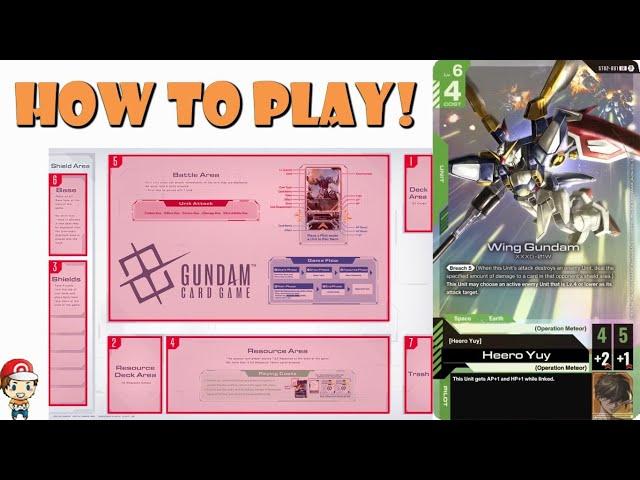 How to Play the Gundam Card Game! Rules Officially Revealed! Brand New TCG!