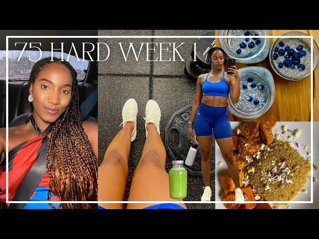 FITNESS VLOG  75 HARD WEEK 1: Meal Prep, Workouts, Daily Health Routines...