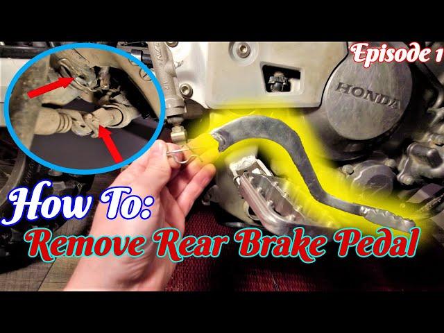 CRF250L - Quick Tips, Tricks & Maintenance Ep 1 || How To Remove Rear Brake Pedal