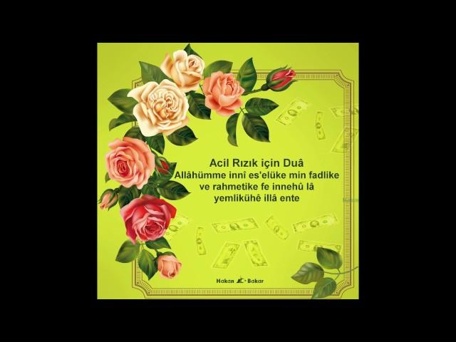 Acil Rizik için Duâ