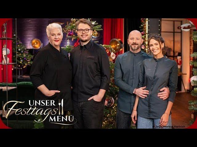 Weihnachtliche Motivtorte: Team Backen ist nun am Zug | Heiligabend 3/5 | Unser Festtagsmenü | SAT.1